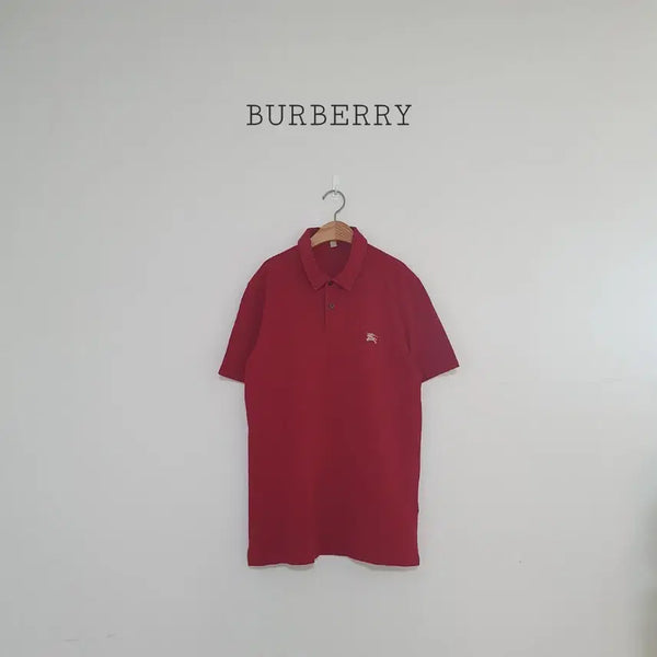 [BUNJANG] Burberry Brit Short Sleeve Polo Shirt Red / No.26071808 버버리 브릿 반팔 카라티 셔츠 레드
