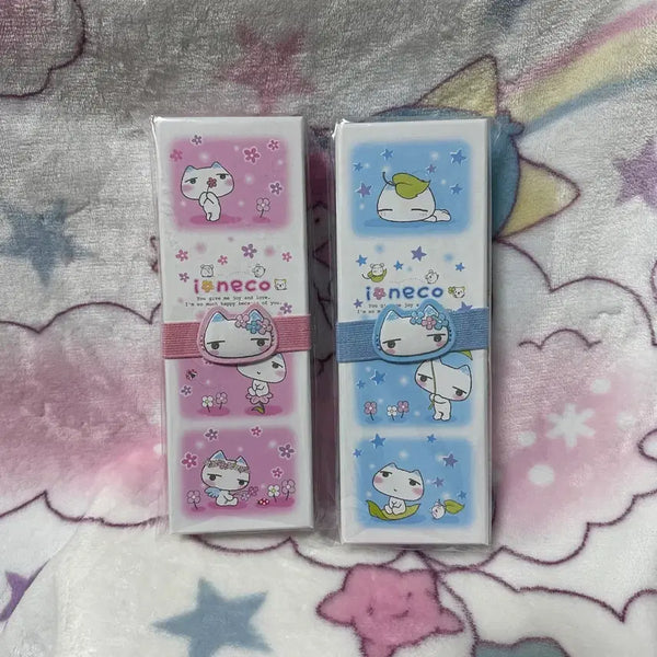 [BUNJANG] Wawa Aineko Paper Pencil Case Storage Box / 와와 아이네코 지류 필통 보관함