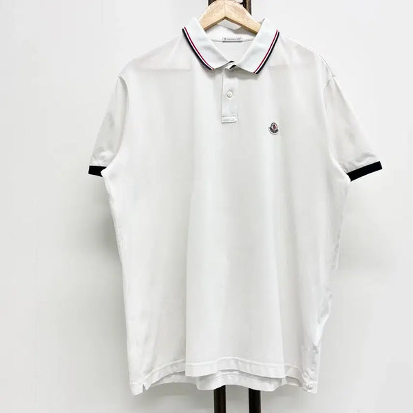 [BUNJANG] Moncler Wappen Patch Polo Shirt XXL White / [XXL]몽클레어 와펜패치 pk 카라티