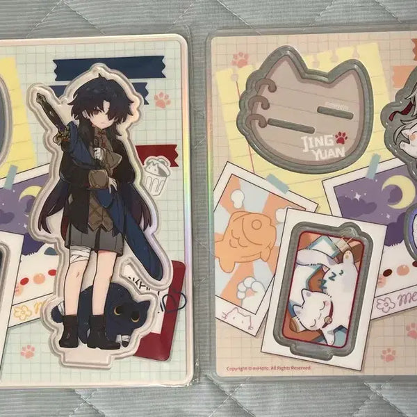 [BUNJANG] Blade & Soul Jing Yuan Tiny Cat Acrylic Stand Bundle Set / 택포 블레이드 경원 타이니캣 아크릴스탠드 일괄