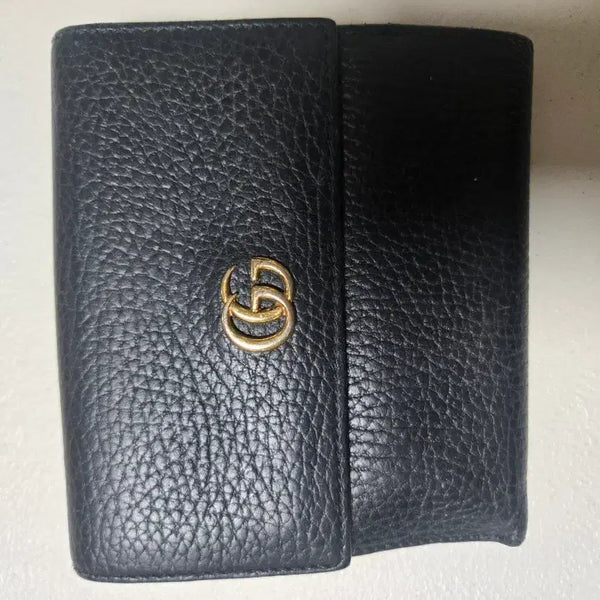 [BUNJANG] Gucci Marmont Wallet Black / 구찌 마몽트 지갑 블랙