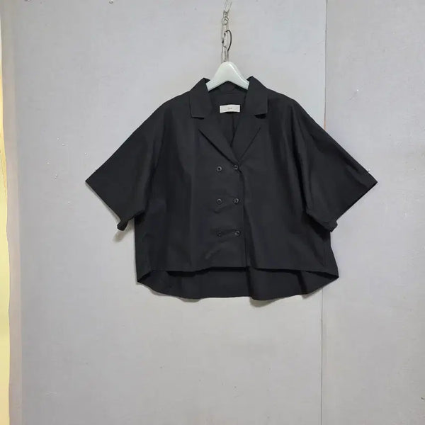 [BUNJANG] Ashley Shop Double Button Black Blouse / 더블단추 블랙 블라우스 FF  n6504
