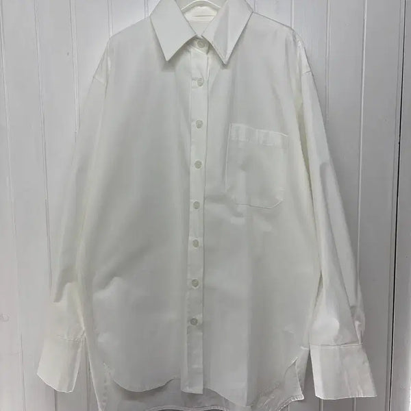[BUNJANG] THOUGHTS Oversized White Shirt / thoughts 오버핏 화이트 셔츠 여성Free  아