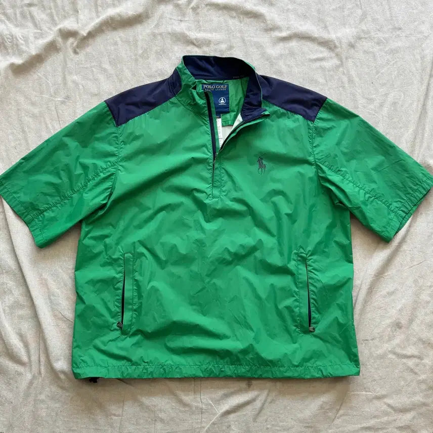 [BUNJANG] Polo Ralph Lauren Golf Nylon Short Sleeve Half-Zip Anorak XL / 폴로랄프로렌 골프 나일론 반팔 반집업 아노락 XL