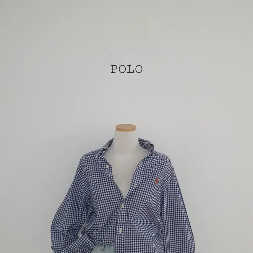 [BUNJANG] Polo Ralph Lauren Gingham Check Cotton Shirt - Size S / No.26061205 폴로 랄프로렌 깅엄체크 남방 셔츠
