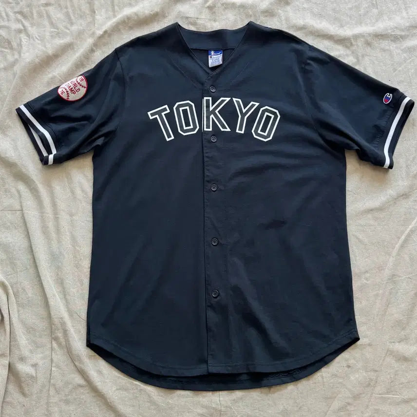 [BUNJANG] Champion x BEAMS JAPAN Baseball Short Sleeve Jacket XL / 챔피온 빔즈 재팬 베이스볼 반팔 자켓 XL