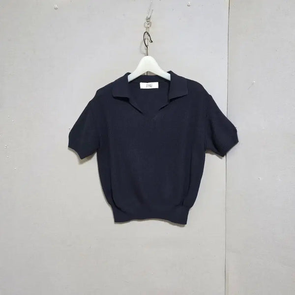 [BUNJANG] Clean Style Navy Summer Knit Top (Size F) / 깔끔스타일 네이비 여름 니트 F  n6507