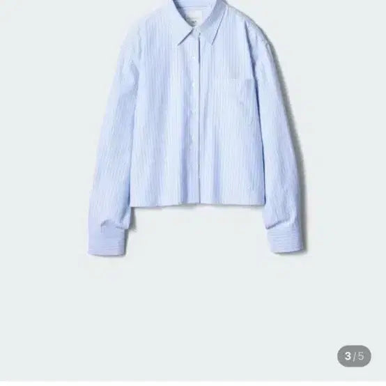 [BUNJANG] Uniqlo JW Anderson Striped Oxford Shirt Light Blue / 유니클로 JWANDERSON 옥스퍼드 셔츠 스트라이프 라이트 블루