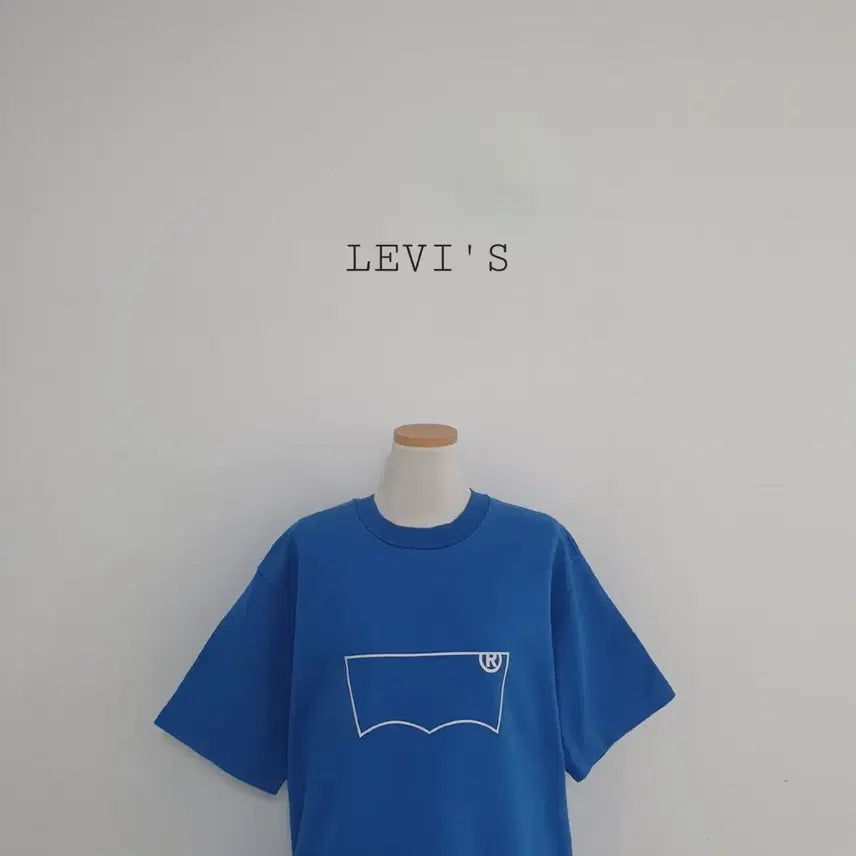 [BUNJANG] Levi's Blue Big Logo Short Sleeve T-Shirt (Size M) / 세일)No.26061211 리바이스 반팔 티셔츠 블루