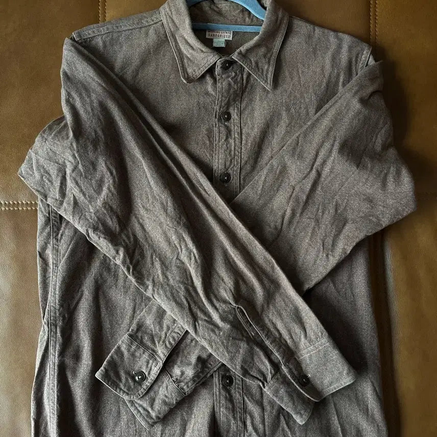 [BUNJANG] EttlaCo Chambray Shirt Brown 14 1/2 / 엣라코 샴브레이셔츠 브라운 14 1/2