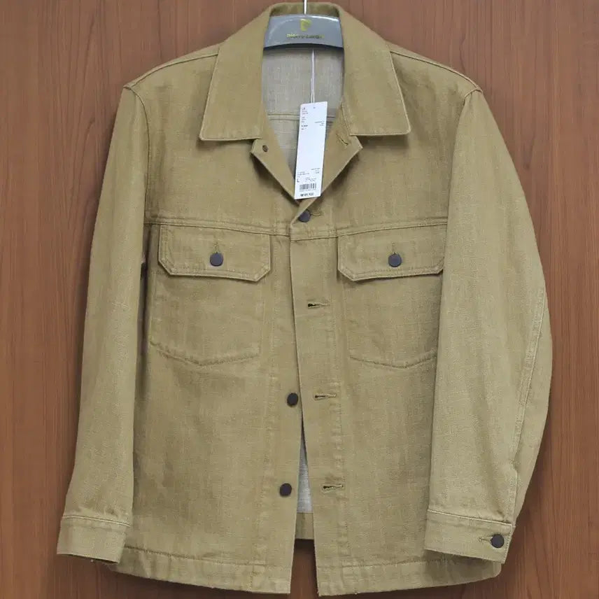[BUNJANG] Uniqlo U Cotton Trucker Jacket Beige / [유니클로 U] 코튼 트러커 재킷(L) 베이지