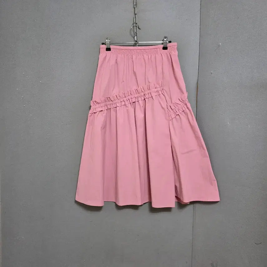 [BUNJANG] SJSJ Pink Lightweight Material Skirt Size 44 / SJSJ 핑크 바스락소재 스커트 44  n6512