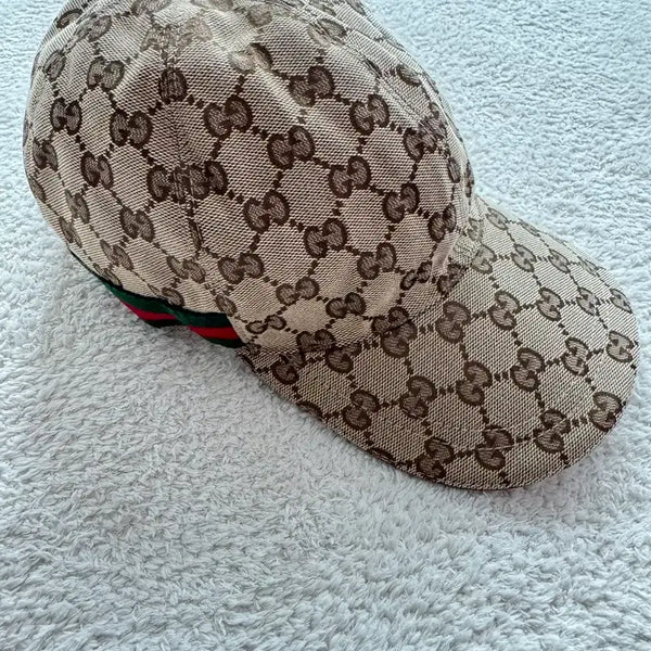 [BUNJANG] Gucci Supreme GG Canvas Baseball Cap / 구찌 모자 수프림 GG 캔버스 모자