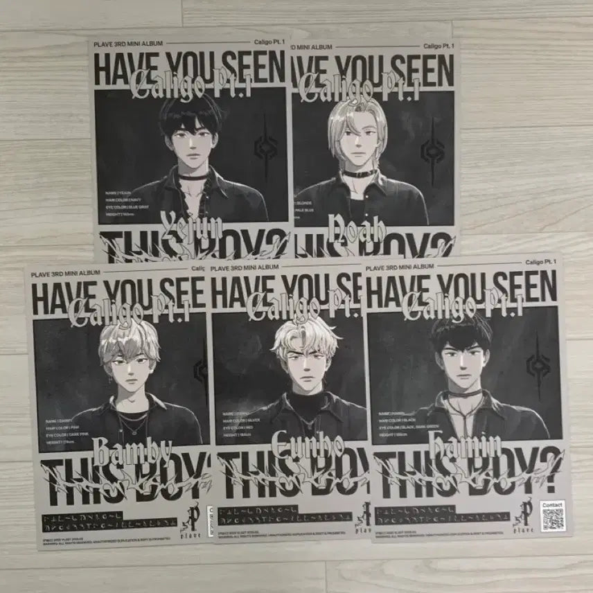 [BUNJANG] PLAVE Caligo Bundle Set Poster / 플레이브 칼리고 일틈 포스터 일괄