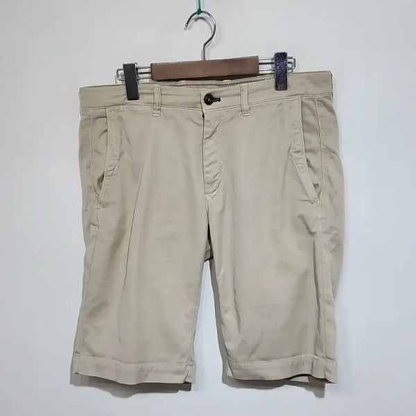 [BUNJANG] Masonz Beige Span Half Chino Shorts / (32) 메이슨즈 반바지 베이지 스판 하프 치노팬츠
