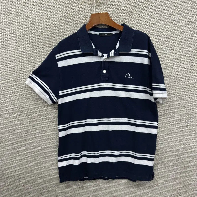 [BUNJANG] EVISU Short-Sleeve Polo Shirt Size 105 / 에비수 반팔카라티 105 D05405