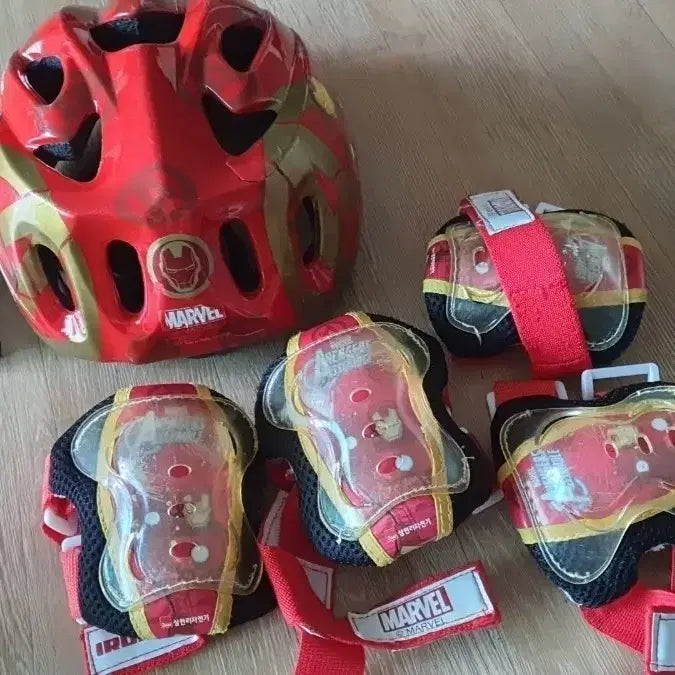 [BUNJANG] Marvel Avengers Kids Bicycle Helmet and Protection Set / 자전거 헬멧 마블 어벤져스 어린이용