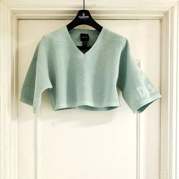 [BUNJANG] Adidas Ivy Club Mint Knit / 아디다스 아이비클럽 민트색 염 니트