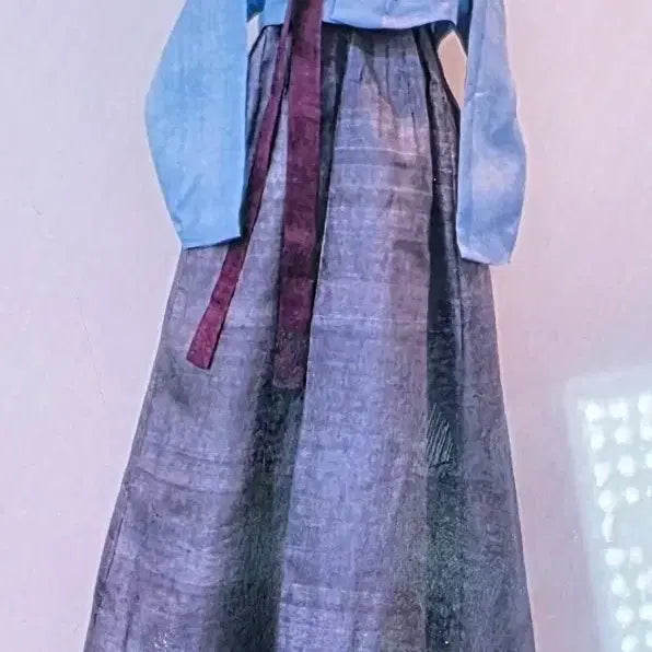 [BUNJANG] Silk Hanbok Set (Jade/Blue/Grey) / 한복 세트 연옥빛/블루/그레이실크.본견