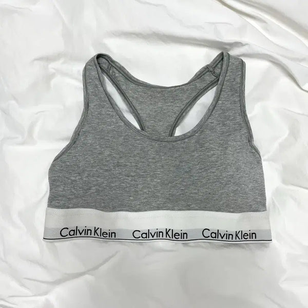 [BUNJANG] Calvin Klein Racerback Bralette (Size S) / (2회 착용) 캘빈클라인 레이서백 브라탑 S