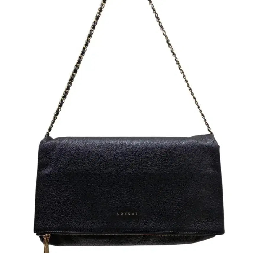 [BUNJANG] Lovecat Leather Shoulder Bag/Clutch Bag / 러브캣 숄더백 (택포)