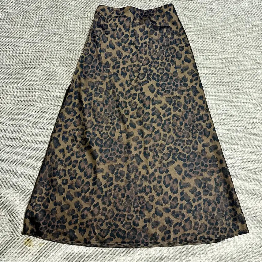 [BUNJANG] Jason Yu Leopard Pattern Long Skirt / 제이슨 유 레오파드 패턴 롱 스커트