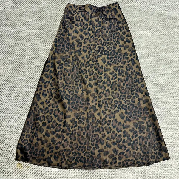 [BUNJANG] Jason Yu Leopard Pattern Long Skirt / 제이슨 유 레오파드 패턴 롱 스커트