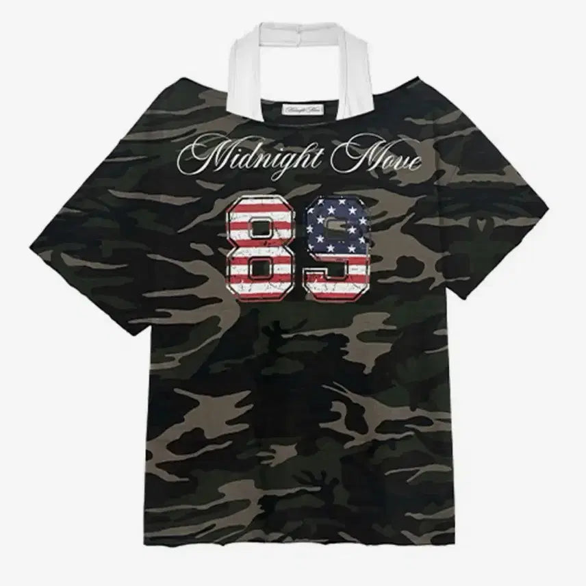 [BUNJANG] Midnight Move Camouflage Short-Sleeve T-Shirt / 미드나잇 무브 카모플라쥬 반팔 티셔츠/ 에이블리 교신 ㄱㄴ