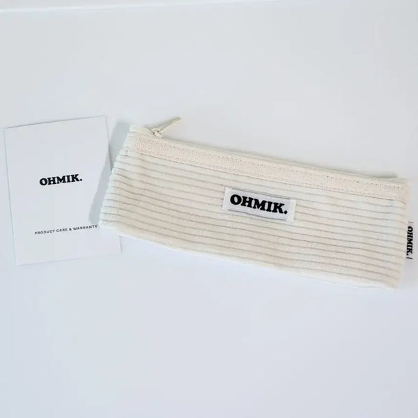 [BUNJANG] OHMIK. Ivory Corduroy Pen Case Pouch / [오미크 OHMIK.] 아이보리 코듀로이 필통 펜케이스 펜파우치 파우치