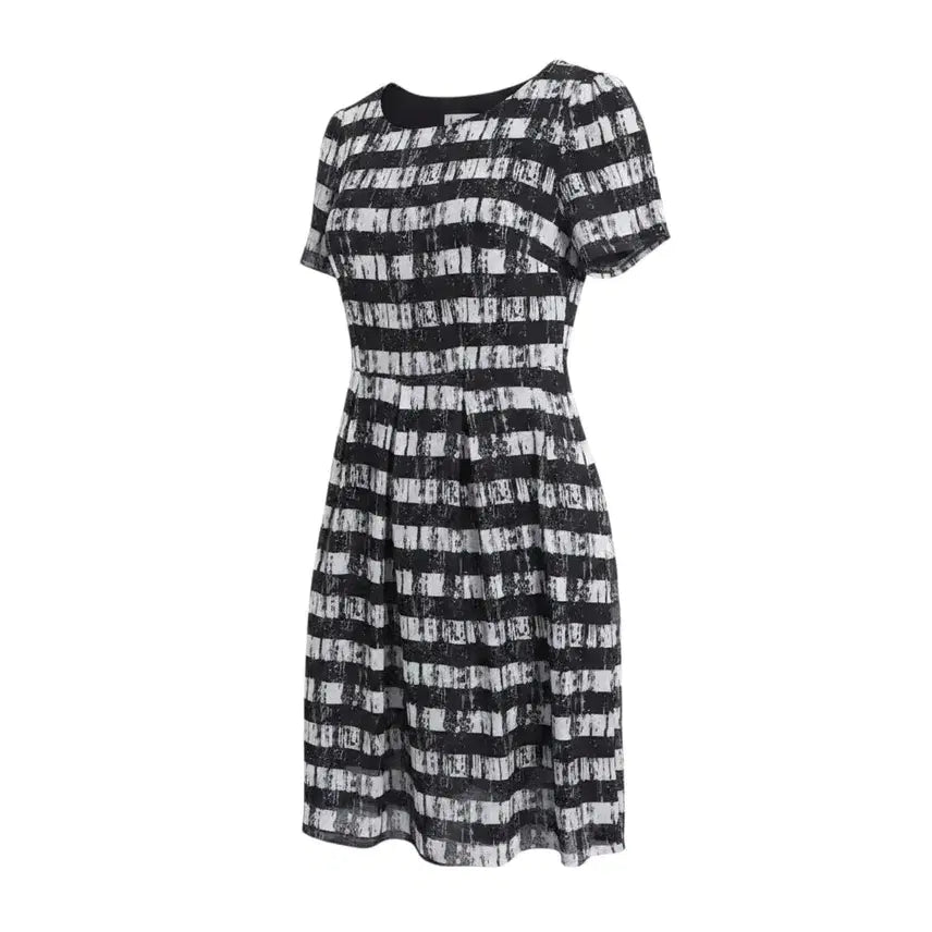 [BUNJANG] Women's M Red Check Pattern Short-Sleeve Dress BK 21-16 / 여성M/ RDR 체크 패턴 반소매 원피스 BK 21-16