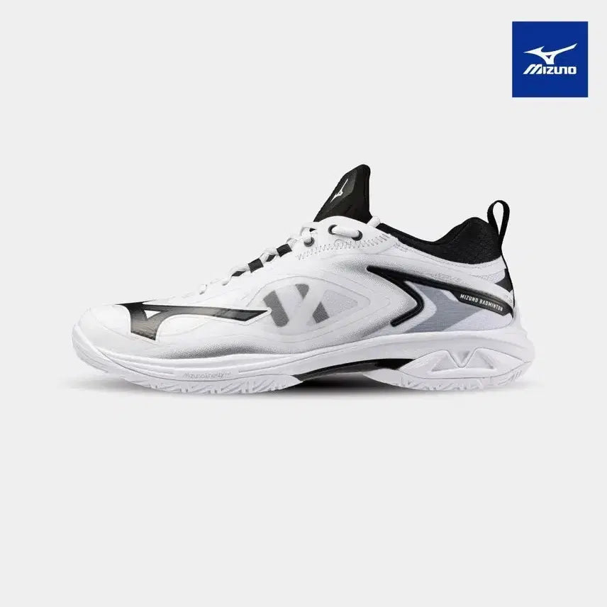 [BUNJANG] Mizuno Wave Claw Neo 2 Badminton Shoes - White/Black / 미즈노 배드민턴화 웨이브 클로네오2 화이트블랙 특가할인