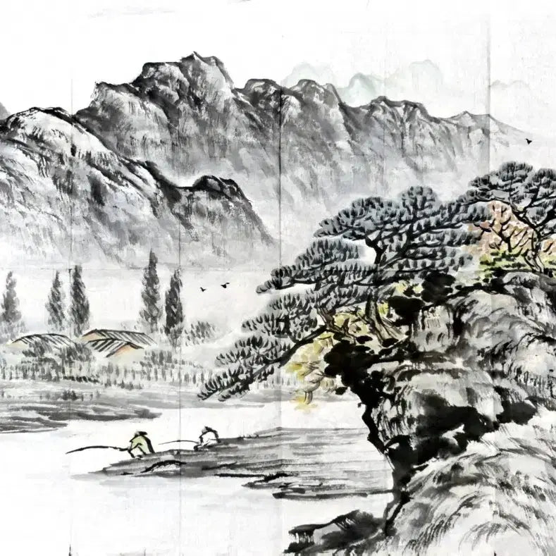 [BUNJANG] Seong In-ho 'Soheon' Traditional Ink Landscape Painting (Master of Southern Korean Style) / [국전 작가] 소헌 성인호 화백 진품 산수화 (남농 허건 사사)