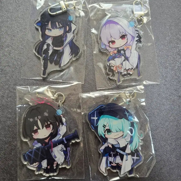 [BUNJANG] Blue Archive 2.5 Anniversary Arius Squad Acrylic Keychain Set (4 Types) / 블루아카이브 2.5주년 비공 굿즈 아리우스 키링 4종