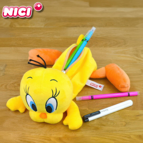 [BUNJANG] NICI Tweety Looney Tunes Pen Case Pouch / 니키 트위티 루니 툰즈 펜 케이스 파우치 필통