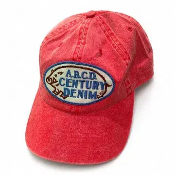 [BUNJANG] Kapital ABCD Century Denim Ball Cap Red / ABCD 센츄리 데님 볼캡 레드 새상품