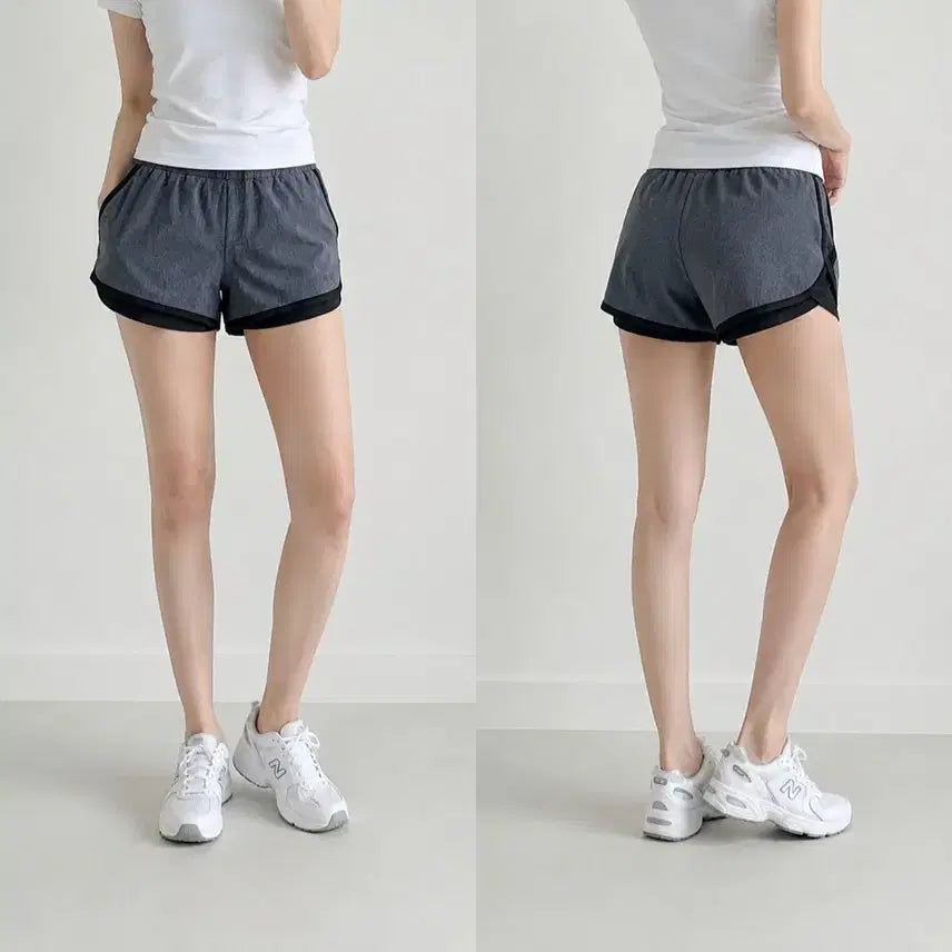 [BUNJANG] New Balance Women's 27 Functional Double Layer Shorts / [27]뉴발란스 기능성 2중 반바지