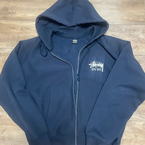 [BUNJANG] Stussy New York Hoodie Navy XL / 스투시 뉴욕 네이비 XL