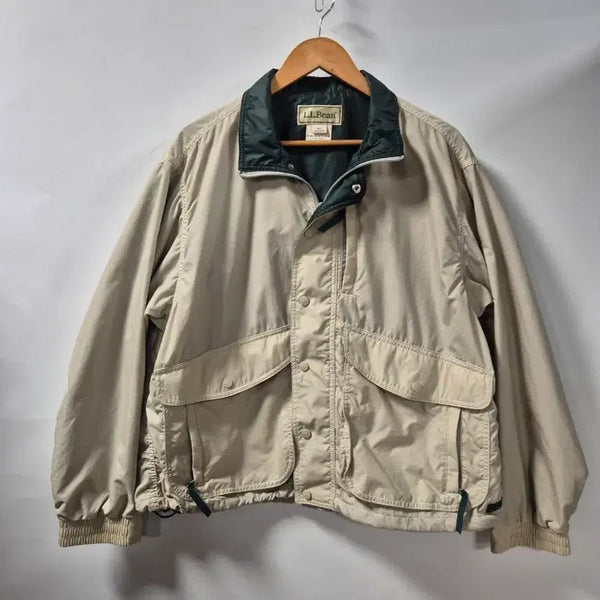 [BUNJANG] L.L.Bean Beige Windbreaker Jacket - Size M / L.L.Bean 베이지색 바람막이 자켓 M사이즈(상태A급)