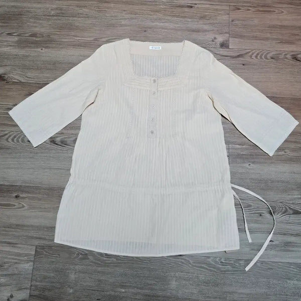 [BUNJANG] New Beige Lace Blouse / 새상품 일본 베이지색 블라우스 레이스 블라우스