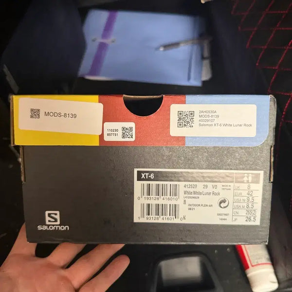 [BUNJANG] Salomon XT-6 ADV White Lunarlock Running Shoes / 살로몬 XT-6 adv 화이트 루나락