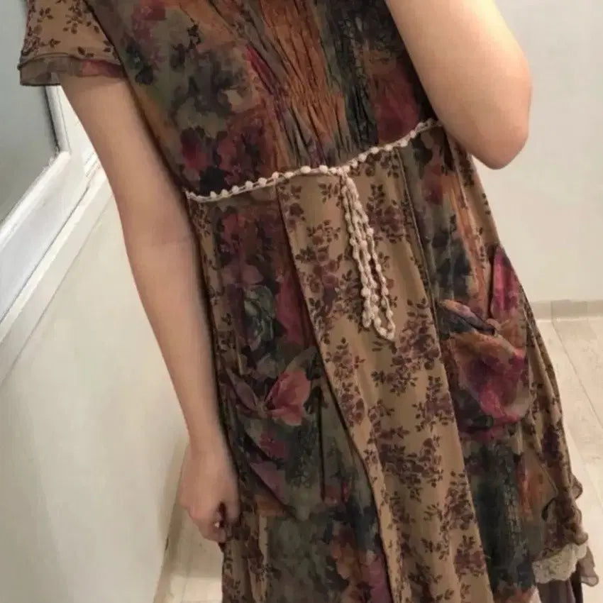 [BUNJANG] Vintage Mori Girl Bohemian Oriental Hippie Dress / 빈티지 모리걸 보헤미안 오리엔탈 히피 원피스
