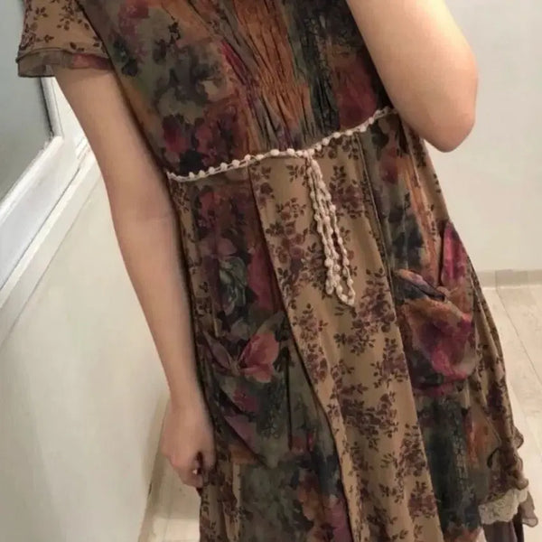[BUNJANG] Vintage Mori Girl Bohemian Oriental Hippie Dress / 빈티지 모리걸 보헤미안 오리엔탈 히피 원피스