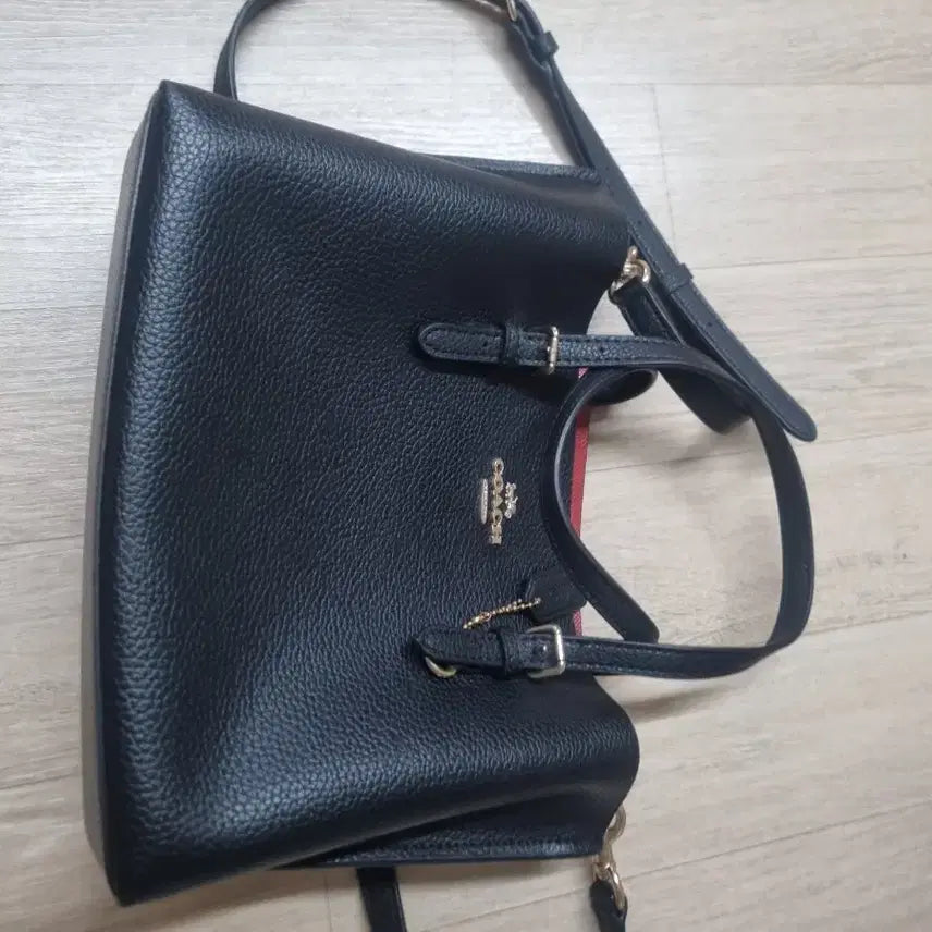 [BUNJANG] Coach Tote Bag Black Leather / 코치 토트백 블랙