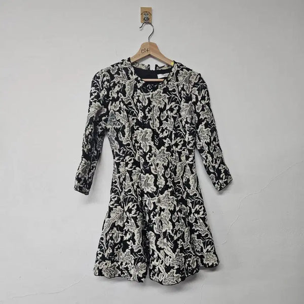 [BUNJANG] Time Tweed Flower Pattern Dress (E04) / 타임 트위드 플라워 패턴 원피스 (E04)