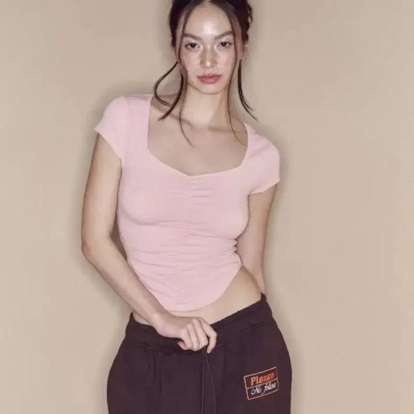 [BUNJANG] Please Follow Dalin Top New Pink / 플리즈노팔로우 달린탑 뉴핑크