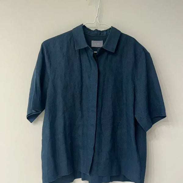[BUNJANG] Bymin Linen Short Sleeve Shirt / 바이민 린넨반팔셔츠
