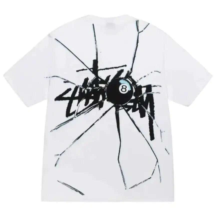 [BUNJANG] Stussy Shattered Logo T-Shirt White XL / 스투시 쉐터드 티셔츠 화이트 XL