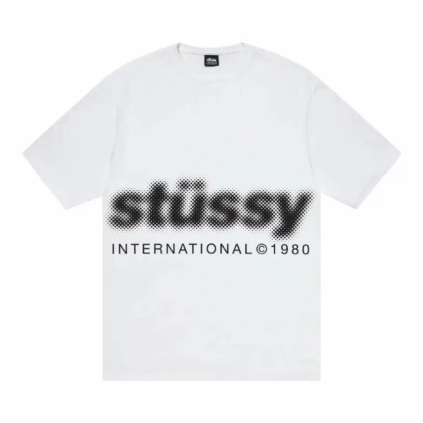 [BUNJANG] Stussy Blur T-Shirt White XL / 스투시 블러 티셔츠 화이트 XL