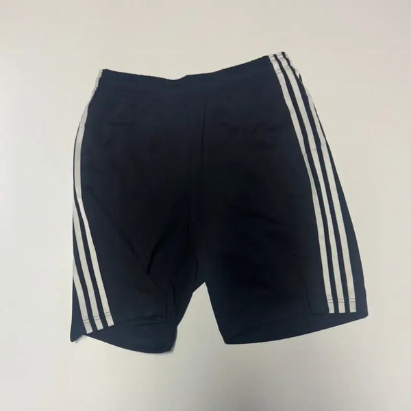 [BUNJANG] Adidas Back Logo Training Track Banding Shorts L Black / 아디다스 백 로고 트레이닝 삼선 트랙 밴딩 반바지 L 블랙