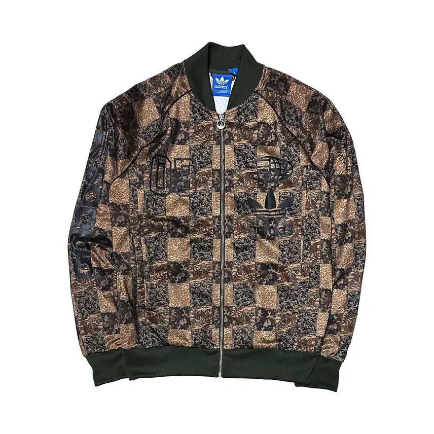 [BUNJANG] Adidas Checkered Multi-Camo Track Top Jersey Size 110 / 아디다스 체커트 멀티카모 트랙탑 져지